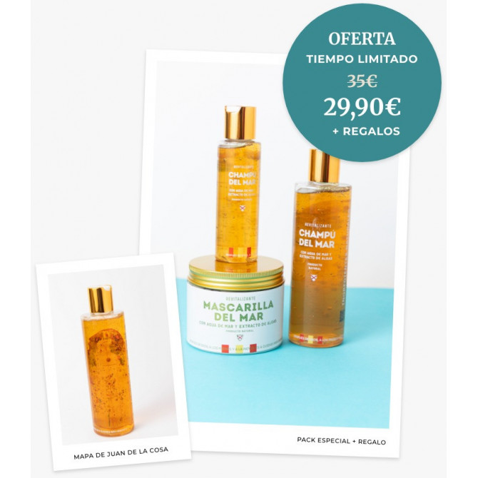 Pack Champú y Mascarilla 250 ML | Champudelmar